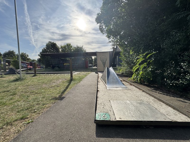 Bahn 16 der Minigolfanlage Havelberg