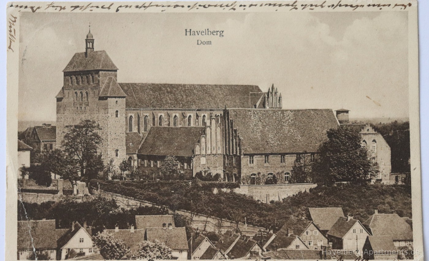 Postkarte 1928: Dom zu Havelberg