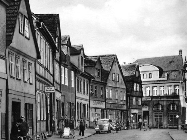 Lange Straße auf der Stadtinsel Havelberg