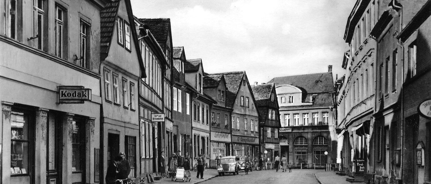 Lange Straße in Havelberg im Jahr 1964, Blick Archiv Wolfgang Masur