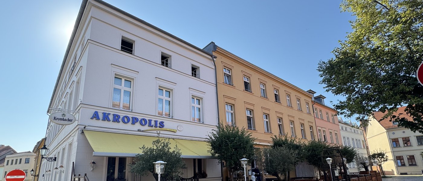 Restaurant Akropolis am Markt in Havelberg mit Außenterrasse