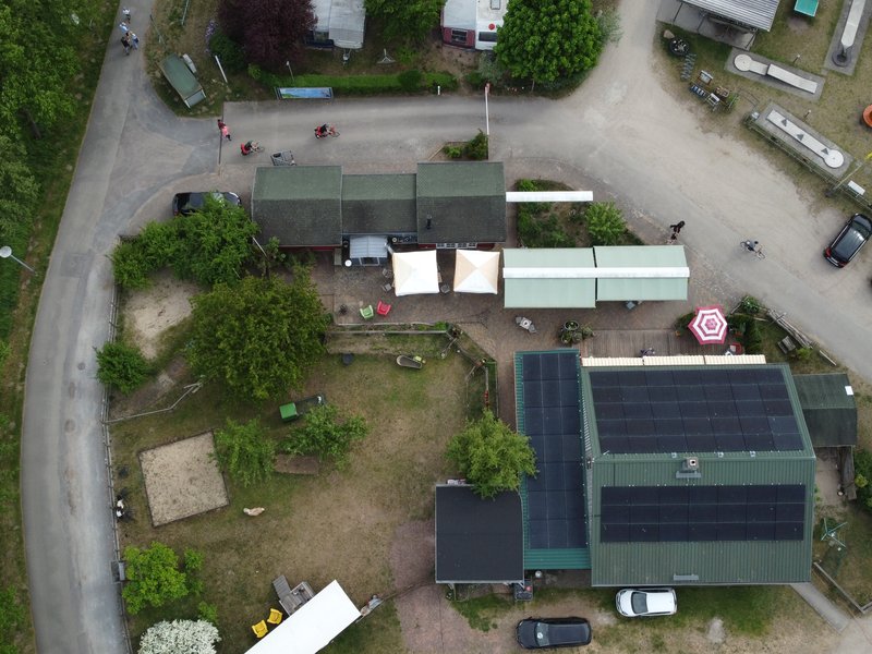 Empfangsbereich der Campinginsel