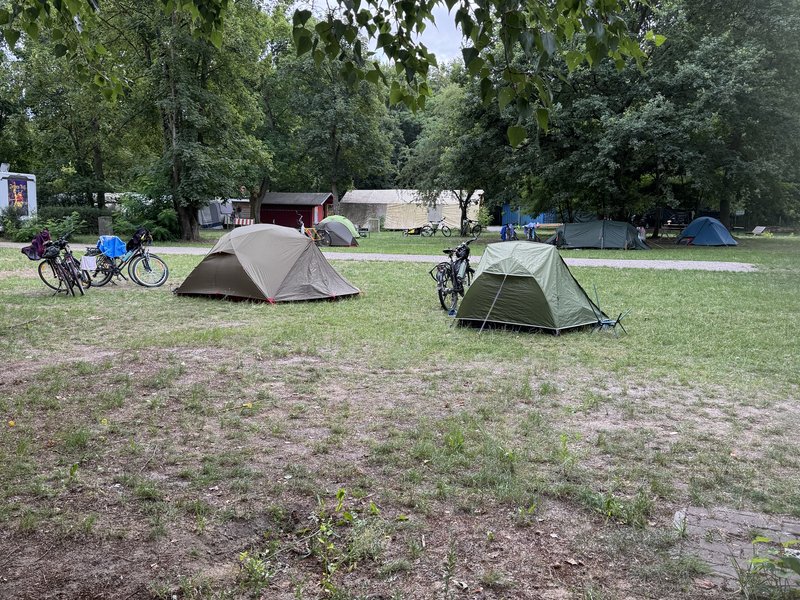 Zelte auf der Campinginsel